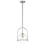 Brushed Nickel / Clear Seedy Glass