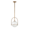 Heritage Brass / Opal Glass