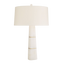 White Alabaster with Antique Brass