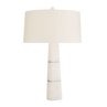 White Alabaster with Antique Brass