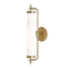 White / Antique Brass