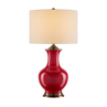 Red / Antique Brass