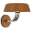 Polished Nickel and Nutmeg Leather