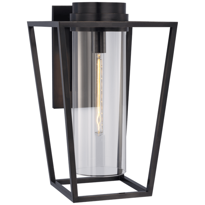 Presidio Medium Bracketed Sconce, a premium Decorative light by Visual Comfort & Co. Close - up image of its design.