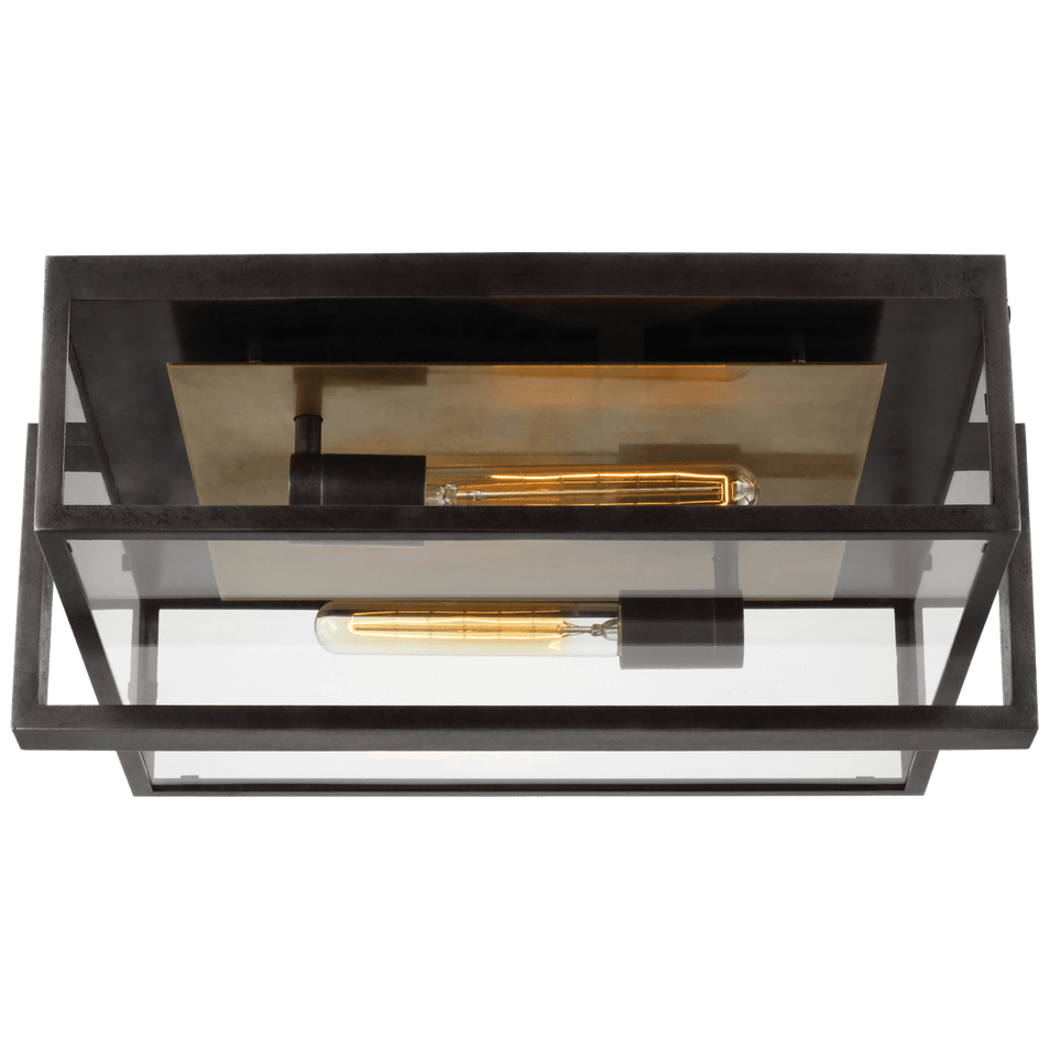 Halle 17" Flush Mount, a premium Flush Mount light by Visual Comfort & Co. Close - up image of its design.