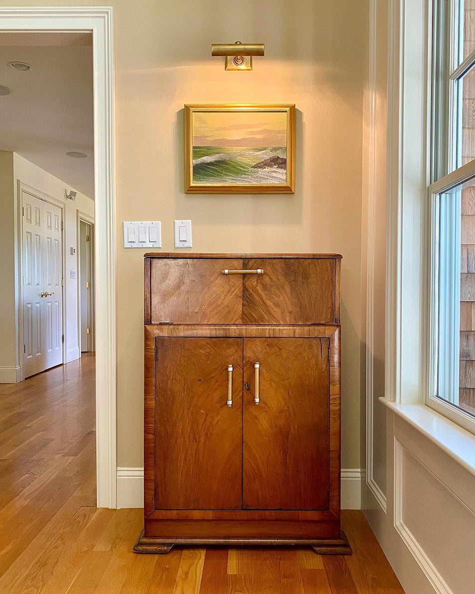 8" Cabinet Maker's Picture Light, a premium Picture light by Visual Comfort & Co. Close - up image of its design.