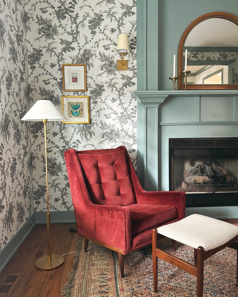 Hackney Floor Lamp, a premium Decorative light by Visual Comfort & Co. Close - up image of its design.