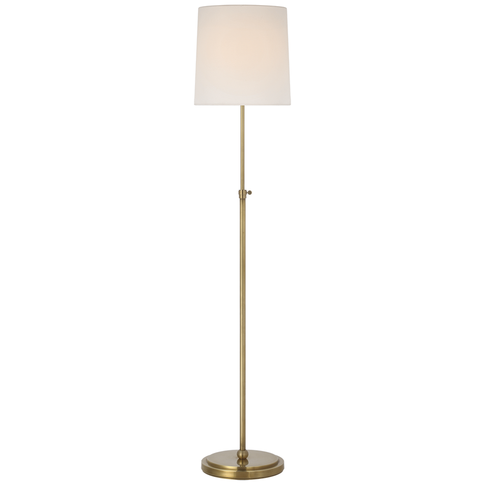 Bryant 52" Adjustable Cordless Floor Lamp in Hand-Rubbed Antique Brass
