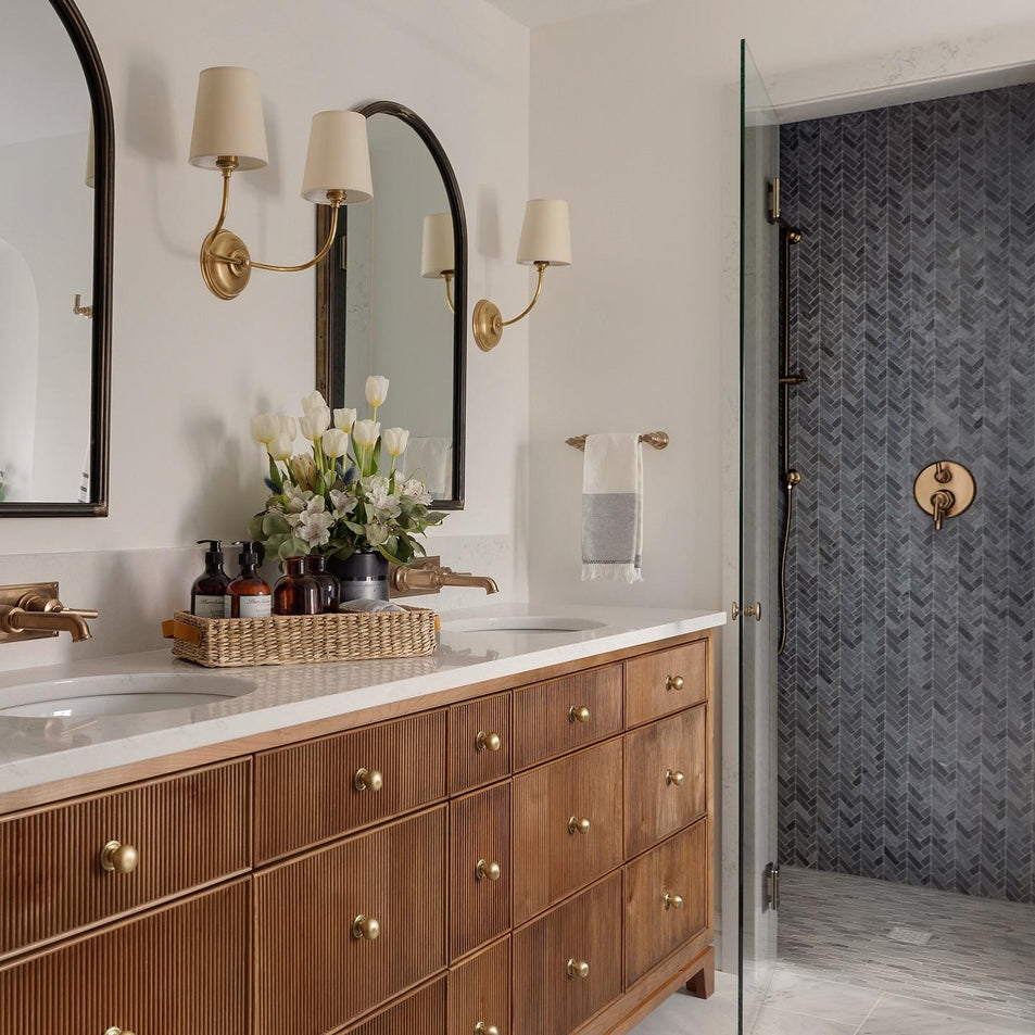 Vendome Double Sconce, a premium Decorative light by Visual Comfort & Co. Close - up image of its design.