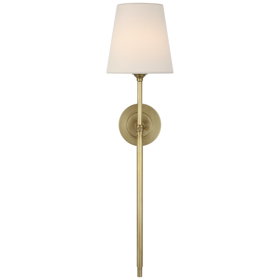 Bryant 27" Cordless Tail Sconce in Hand-Rubbed Antique Brass