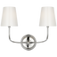 Polished Nickel / White Glass