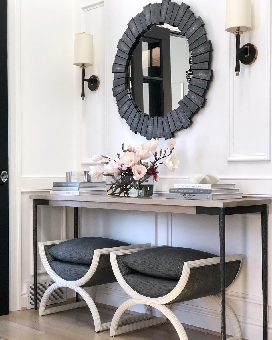 Edie Sconce, a premium Decorative light by Visual Comfort & Co. Close - up image of its design.