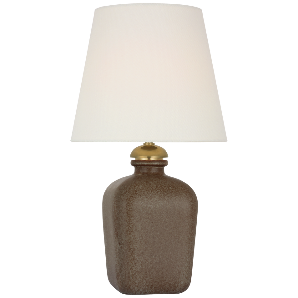 Josy 17" Cordless Table Lamp in Positano Sand with Linen