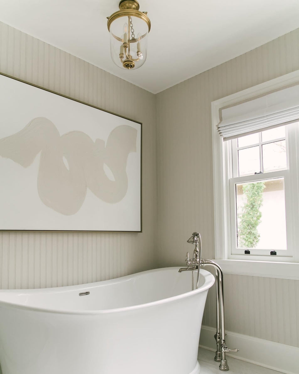 Merchant Semi - Flush, a premium Flush Mount light by Visual Comfort & Co. Close - up image of its design.