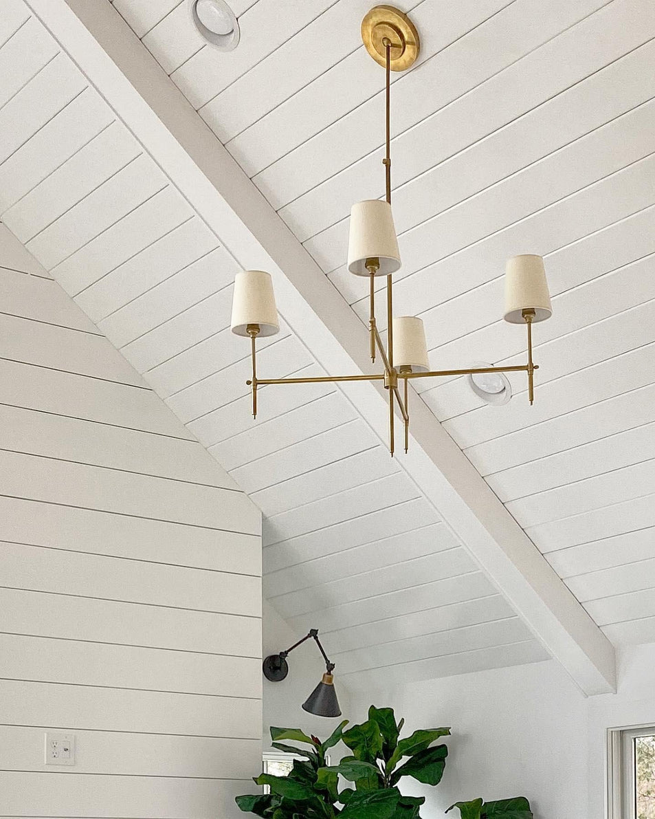Bryant Large Chandelier, a premium Chandelier light by Visual Comfort & Co. Close - up image of its design.