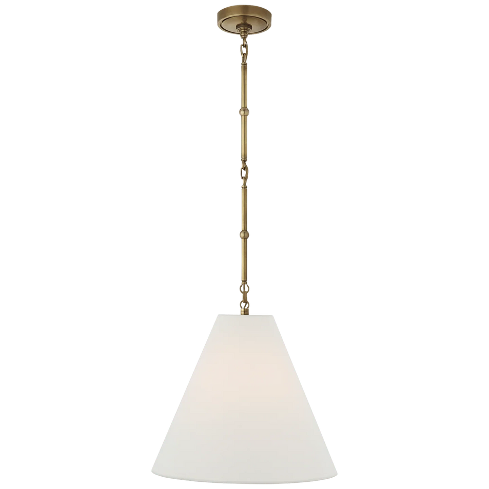 Goodman Small Hanging Light, a premium Pendant light by Visual Comfort & Co. Close - up image of its design.