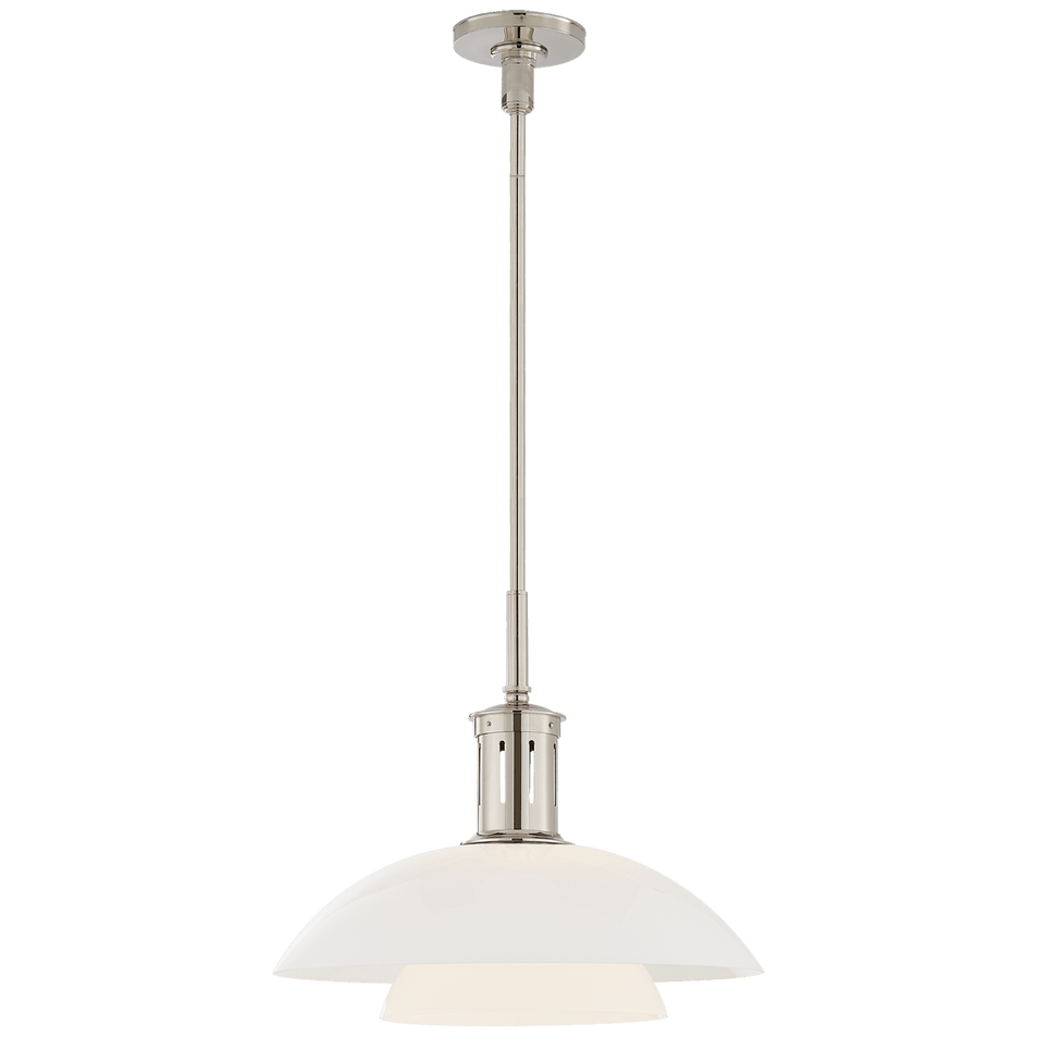 Whitman Medium Pendant, a premium Pendant light by Visual Comfort & Co. Close - up image of its design.