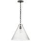 Katie Conical Pendant, a premium Pendant light by Visual Comfort & Co. Close - up image of its design.