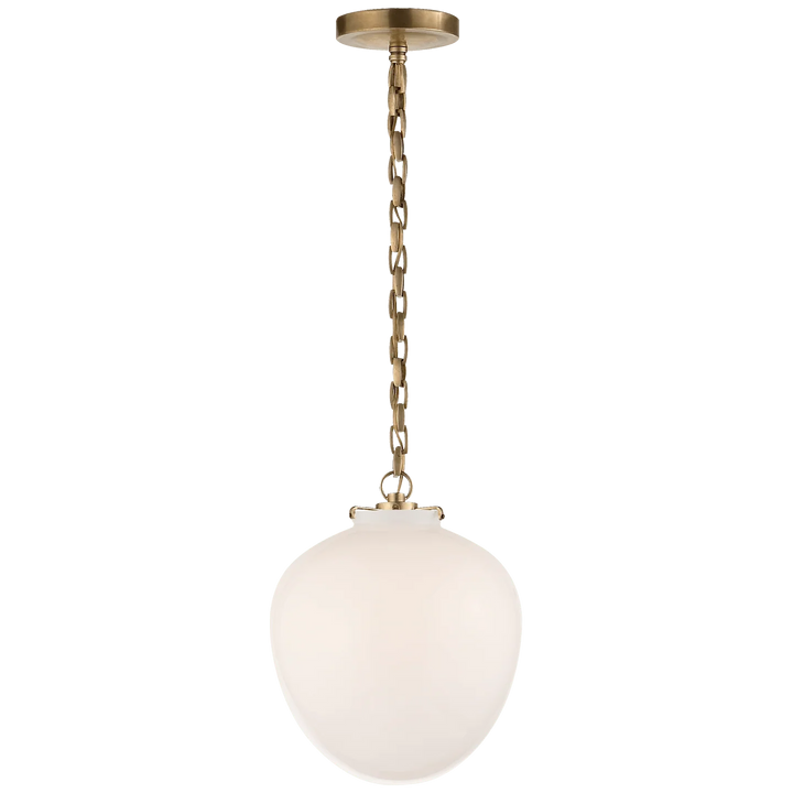 Katie Acorn Pendant, a premium Pendant light by Visual Comfort & Co. Close - up image of its design.