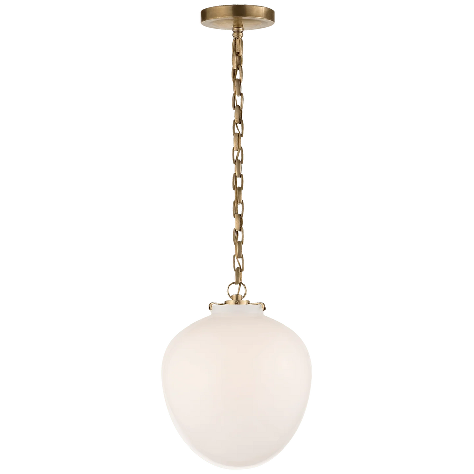 Katie Acorn Pendant, a premium Pendant light by Visual Comfort & Co. Close - up image of its design.