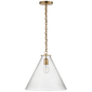 Katie Conical Pendant, a premium Pendant light by Visual Comfort & Co. Close - up image of its design.