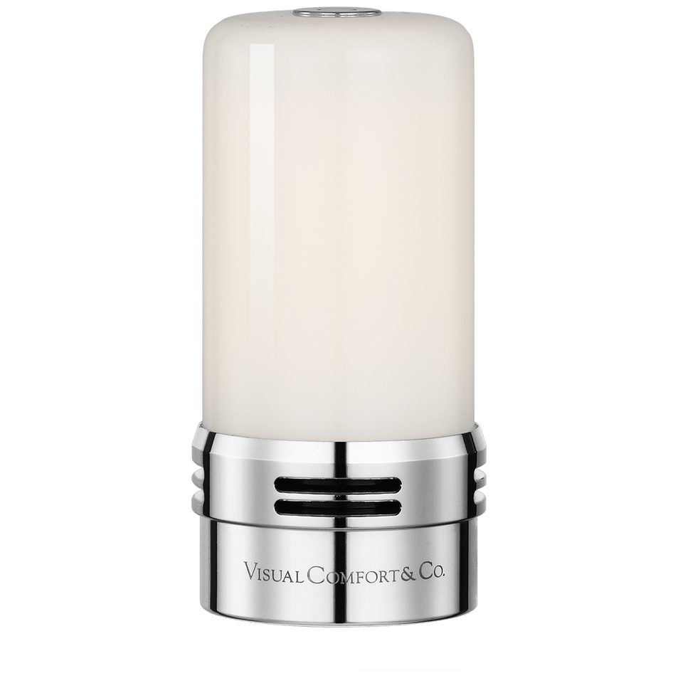 R45 Rechargeable Module, a premium Cordless & Rechargeable light by Visual Comfort & Co. Close - up image of its design.